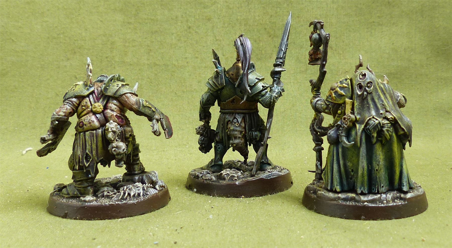 Wurmspat Nurgle Gang painted - Warhammer Underworlds #FA