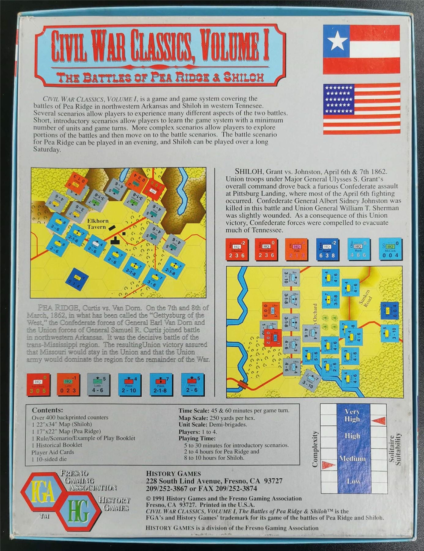 Civil War Classic Volume 1: The battle of Pea Ridge & Shiloh - Game #64