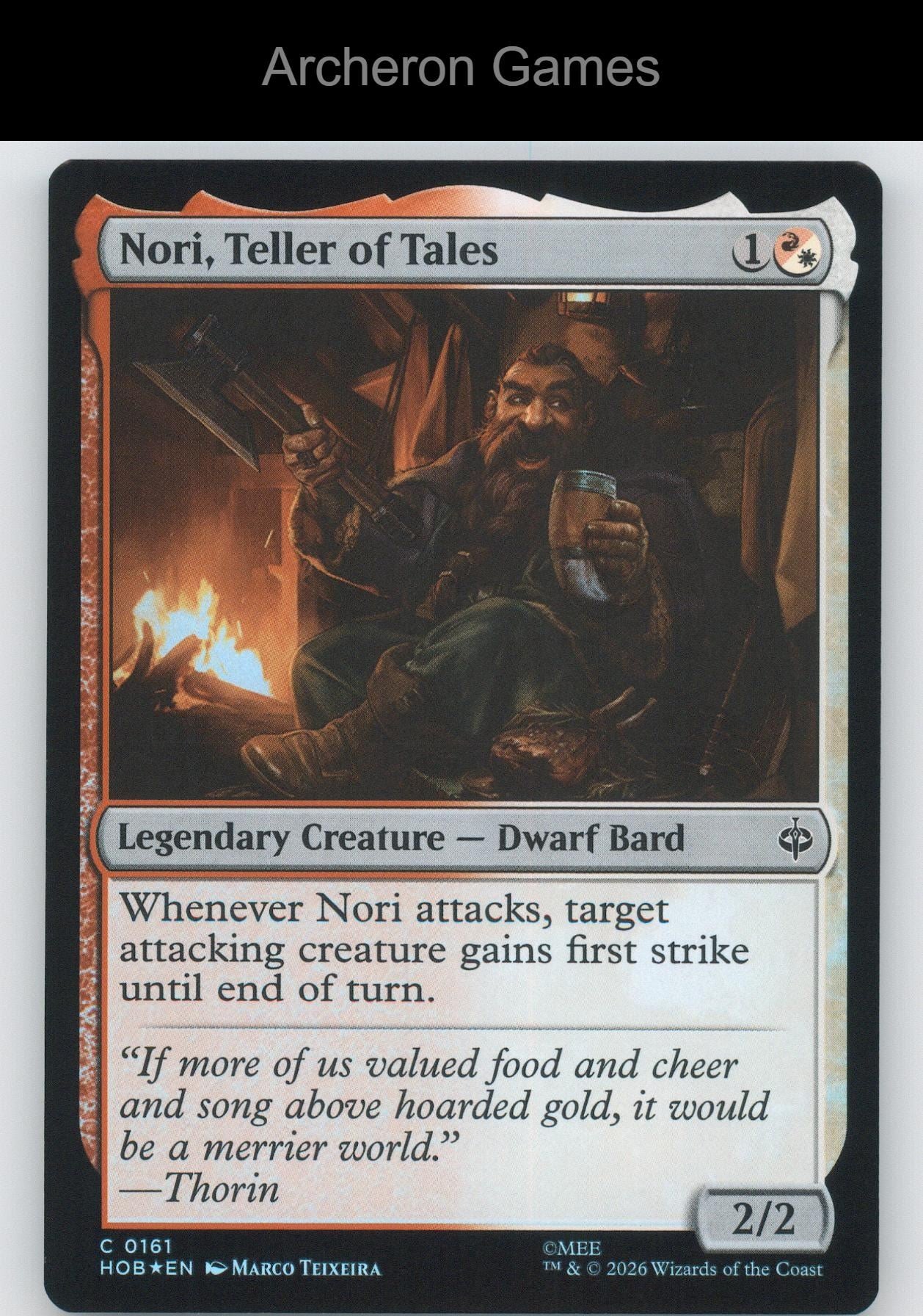 Nori, Teller of Tales HOB 161 C MTG Card The Hobbit