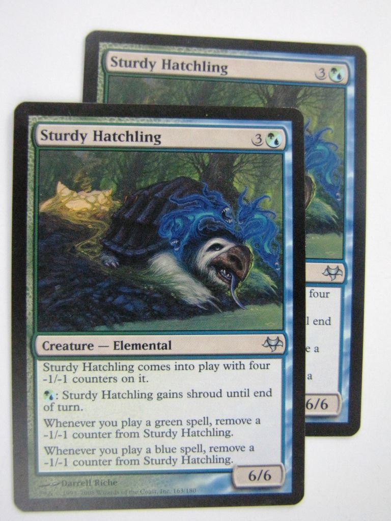 MTG Magic Played Cards: STURDY HATCHLING x2 # 8A29