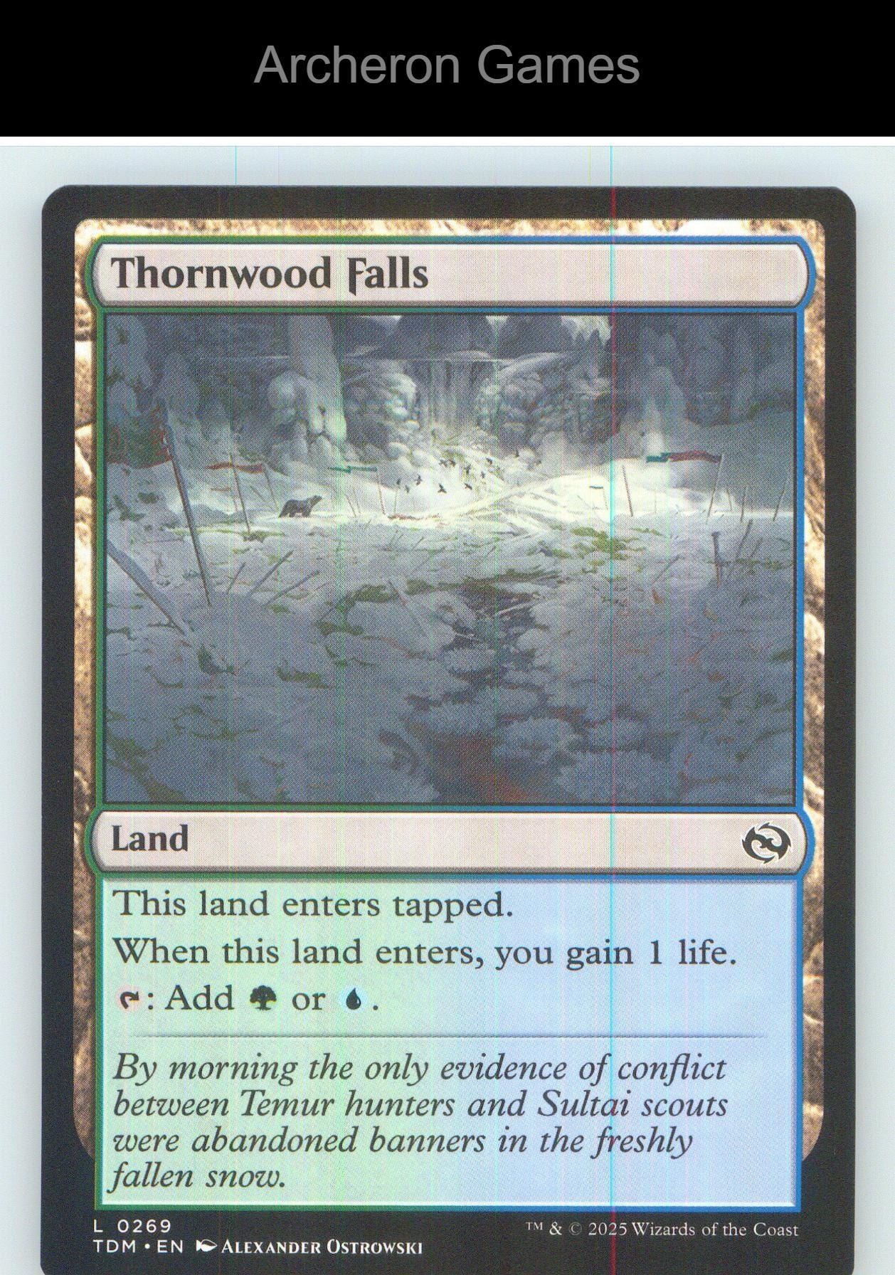 Thornwood Falls TDM 269 Land MTG Card NM/EX+