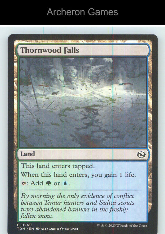 Thornwood Falls TDM 269 Land MTG Card NM/EX+