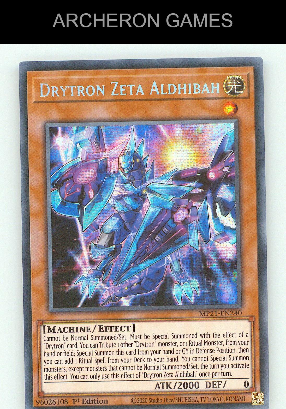 Drytron Zeta Aldhibah SEC YUGIOH Card