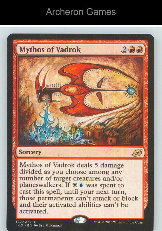 Mythos of Vadrok IKO 127 R MTG Card NM/EX+