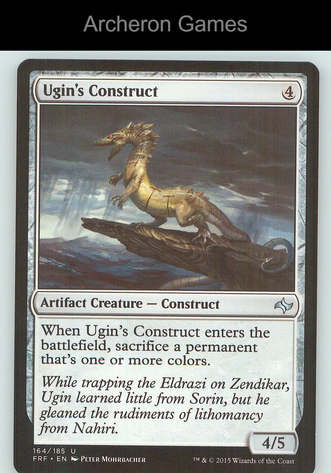 Ugin's Construct FRF 164 UC MTG Card NM/EX+