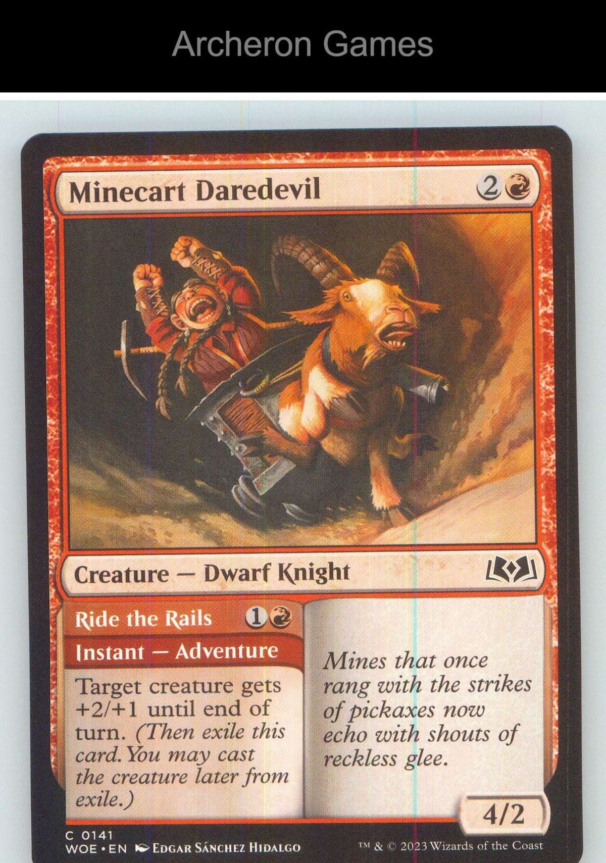 Minecart Daredevil WOE 141 C MTG Card NM/EX+