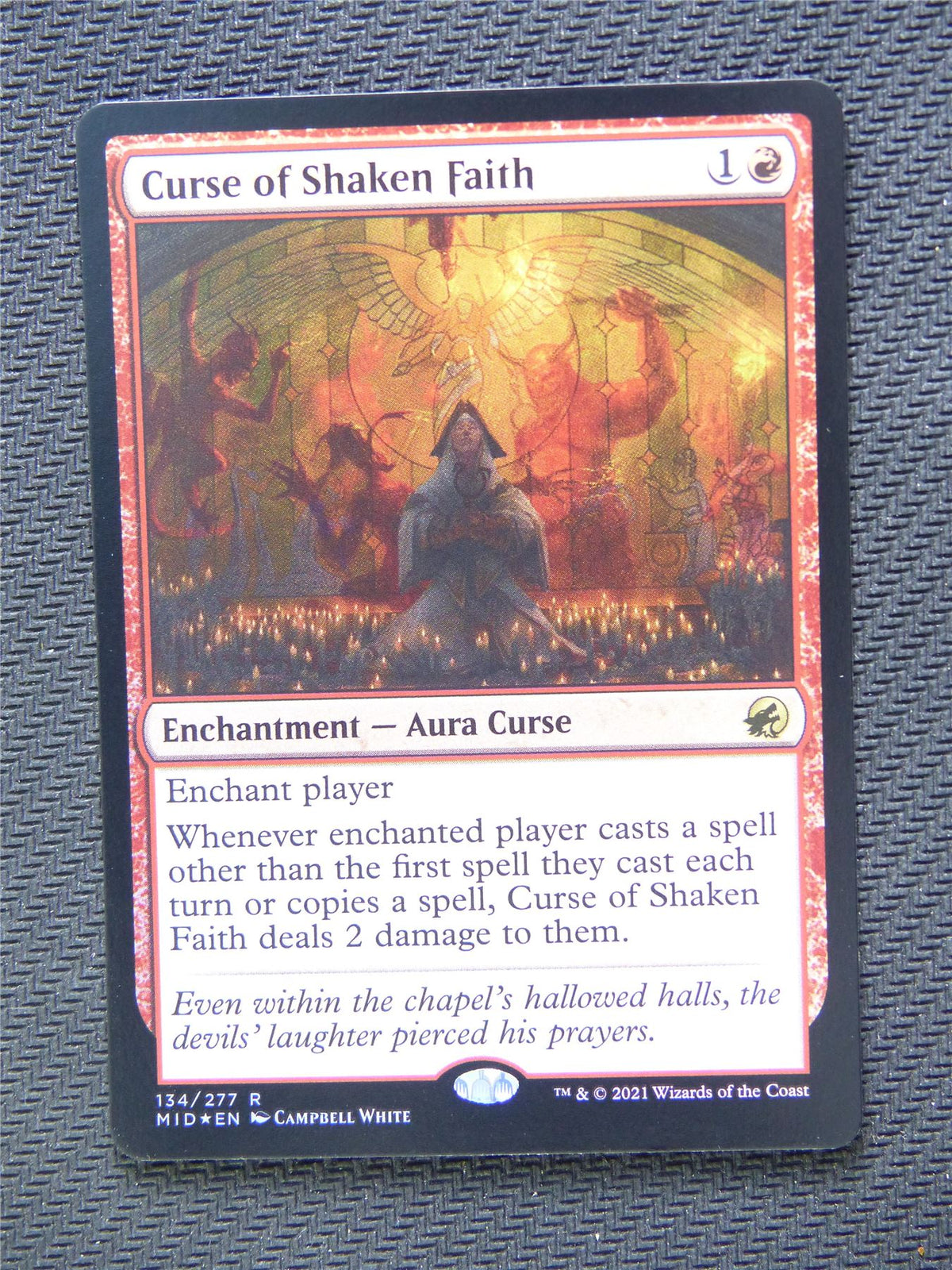 Curse of Shaken Faith Foil - Innistrad - Mtg Card #3HU