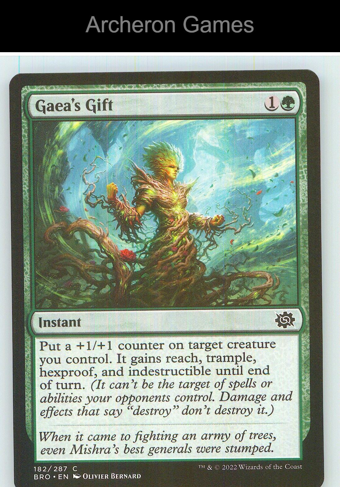Gaea's Gift BRO 182 C MTG Card NM/EX+