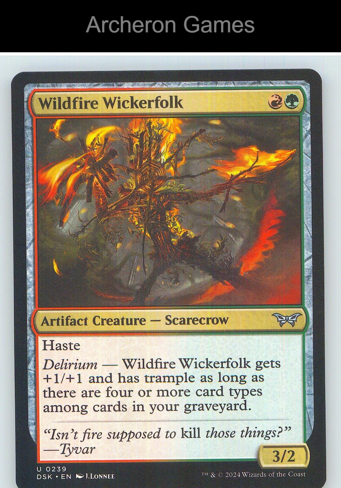 Wildfire Wickerfolk DSK 239 UC MTG Card NM/EX+