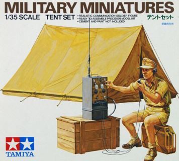 Tent Set with German Soldier 1:35 Scenery Additions 1939-1945 - World War II TAMIYA #2U