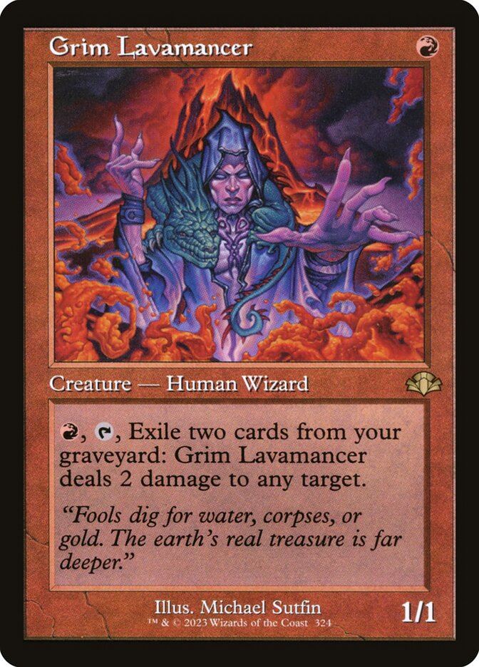 Mtg: DMR : Grim Lavamancer -  - NM