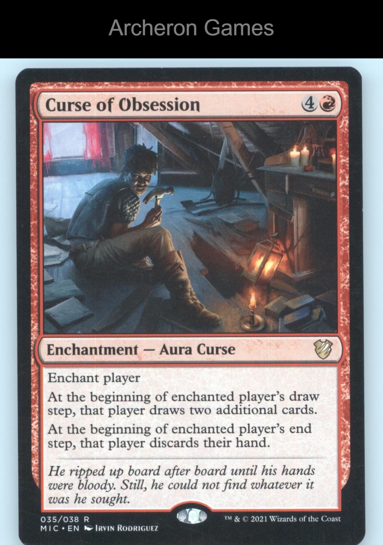Curse of Obsession 35 R MTG Card Commander: Innistrad: Midnight Hunt