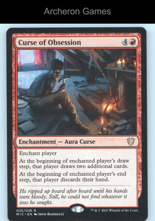 Curse of Obsession 35 R MTG Card Commander: Innistrad: Midnight Hunt