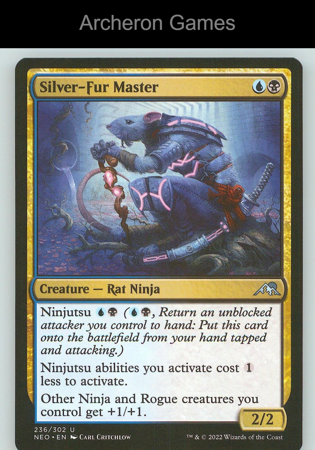 Silver-Fur Master NEO 236 UC MTG Card NM/EX+