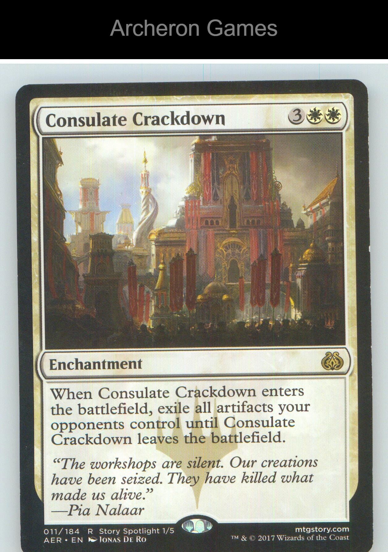 Consulate Crackdown AER 11 R MTG Card NM/EX+