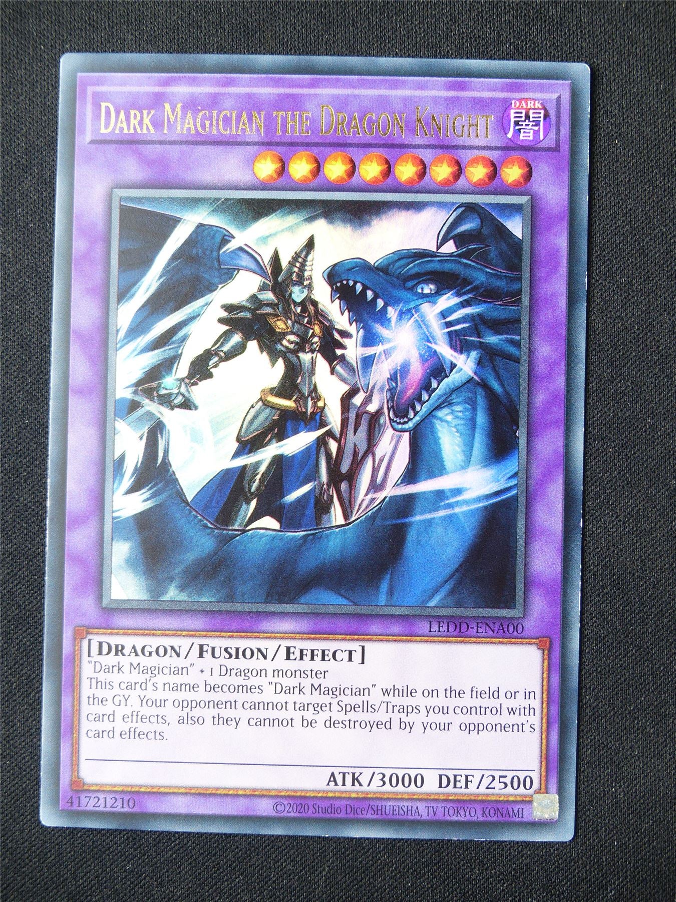 Dark Magician the Dragon Knight LEDD Ultra Rare - 1st ed Yugioh Card #55J