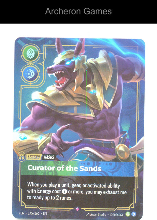 Nasus - Curator of the Sands VEN 145/166 R Vendetta Riftbound Card Foil