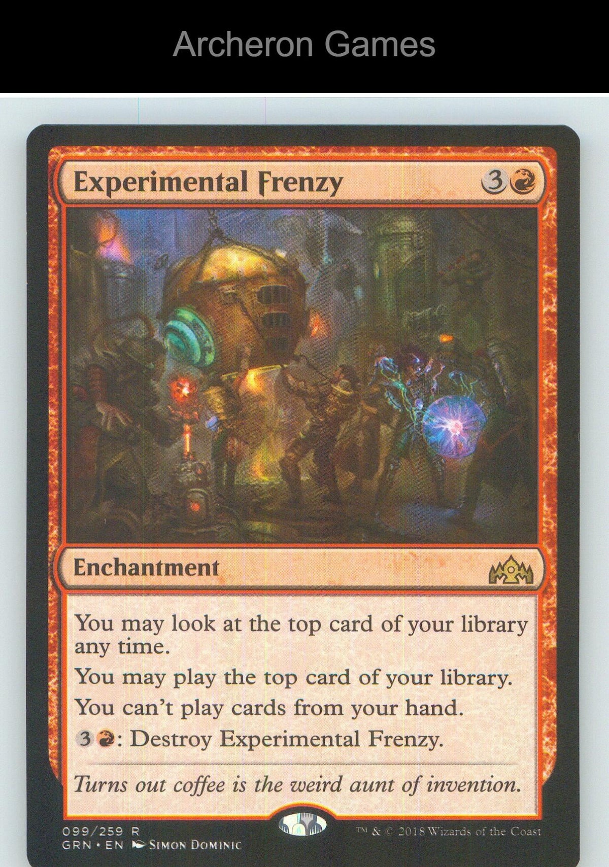 Experimental Frenzy GRN 99 R MTG Card NM/EX+