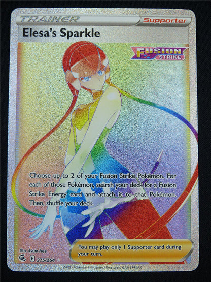 Elesa's Sparkle 275/264 Textured Rainbow Holo - Pokemon Card #DS