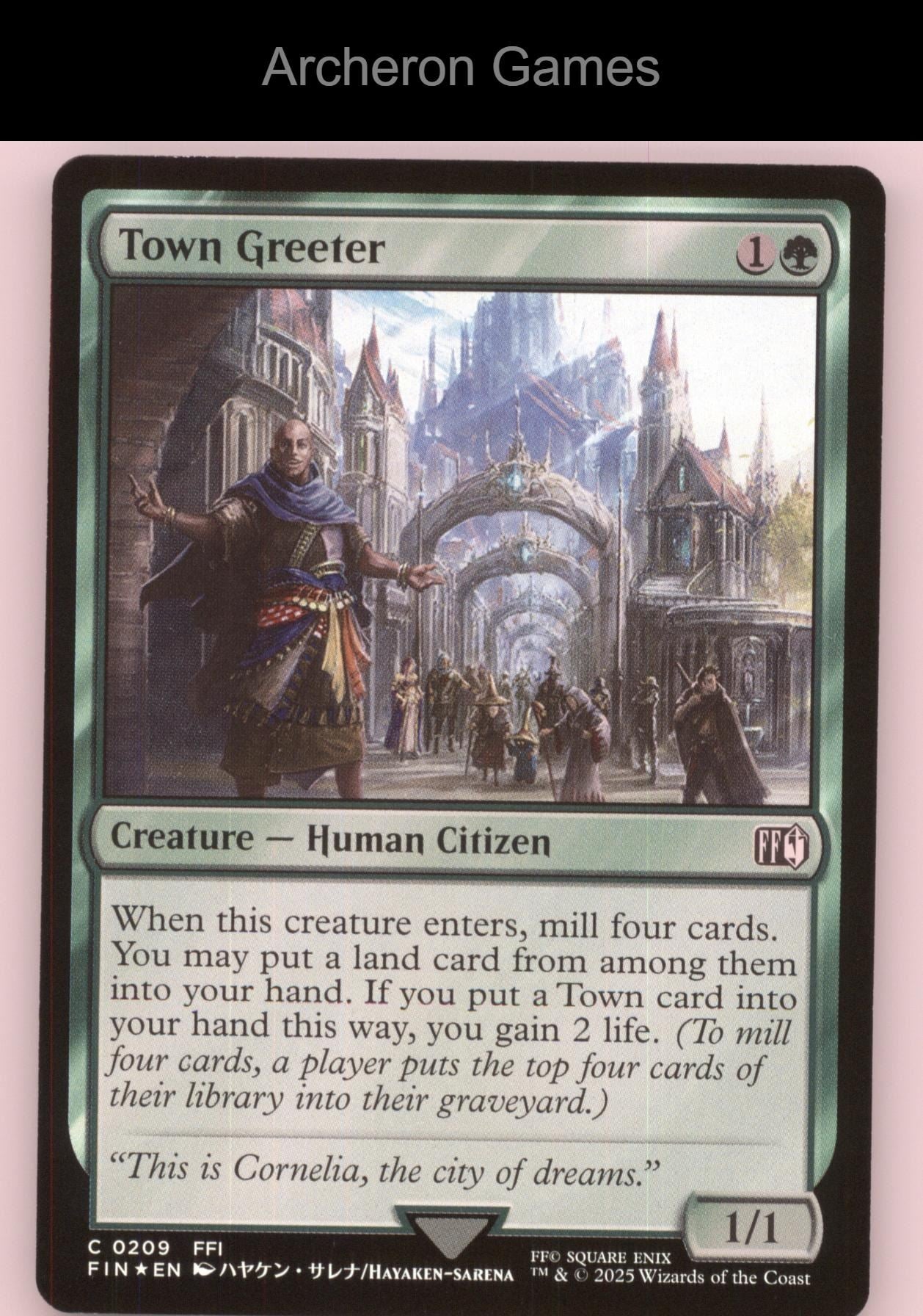 Town Greeter 209 C MTG Card FINAL FANTASY