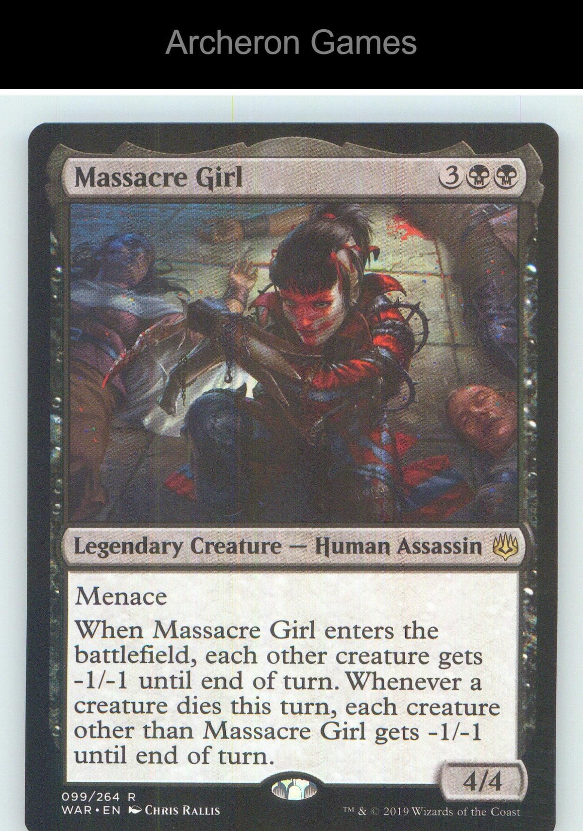 Massacre Girl WAR 99 R MTG Card NM/EX+