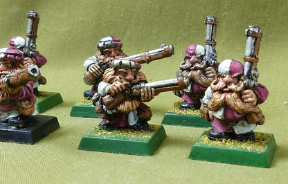 Classic Metal Dawrf Gunners painted - Dwarves - Warhamer Fantasy #4X3