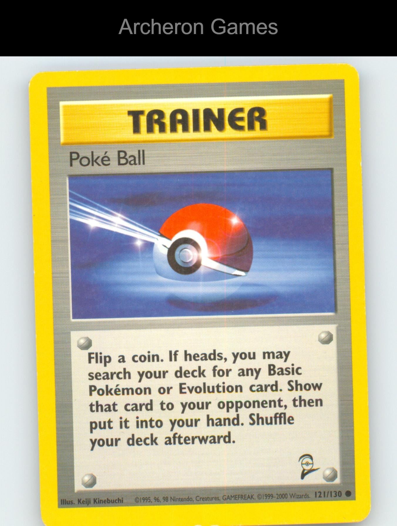 Pokemon Card Poke Ball B2 121/130 C Base Set 2