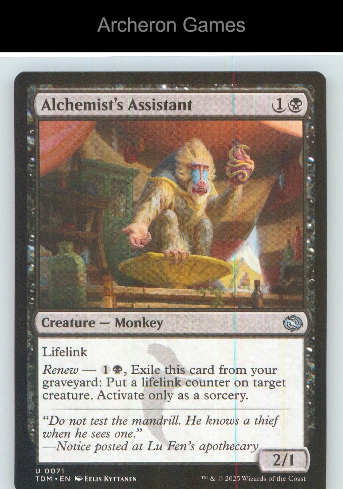 Alchemist's Assistant TDM 71 UC MTG Card NM/EX+