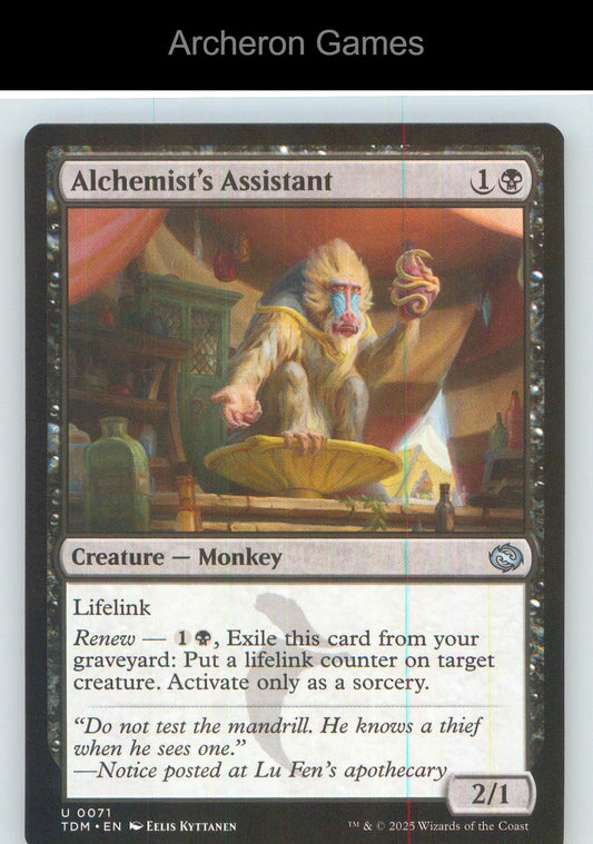 Alchemist's Assistant TDM 71 UC MTG Card NM/EX+