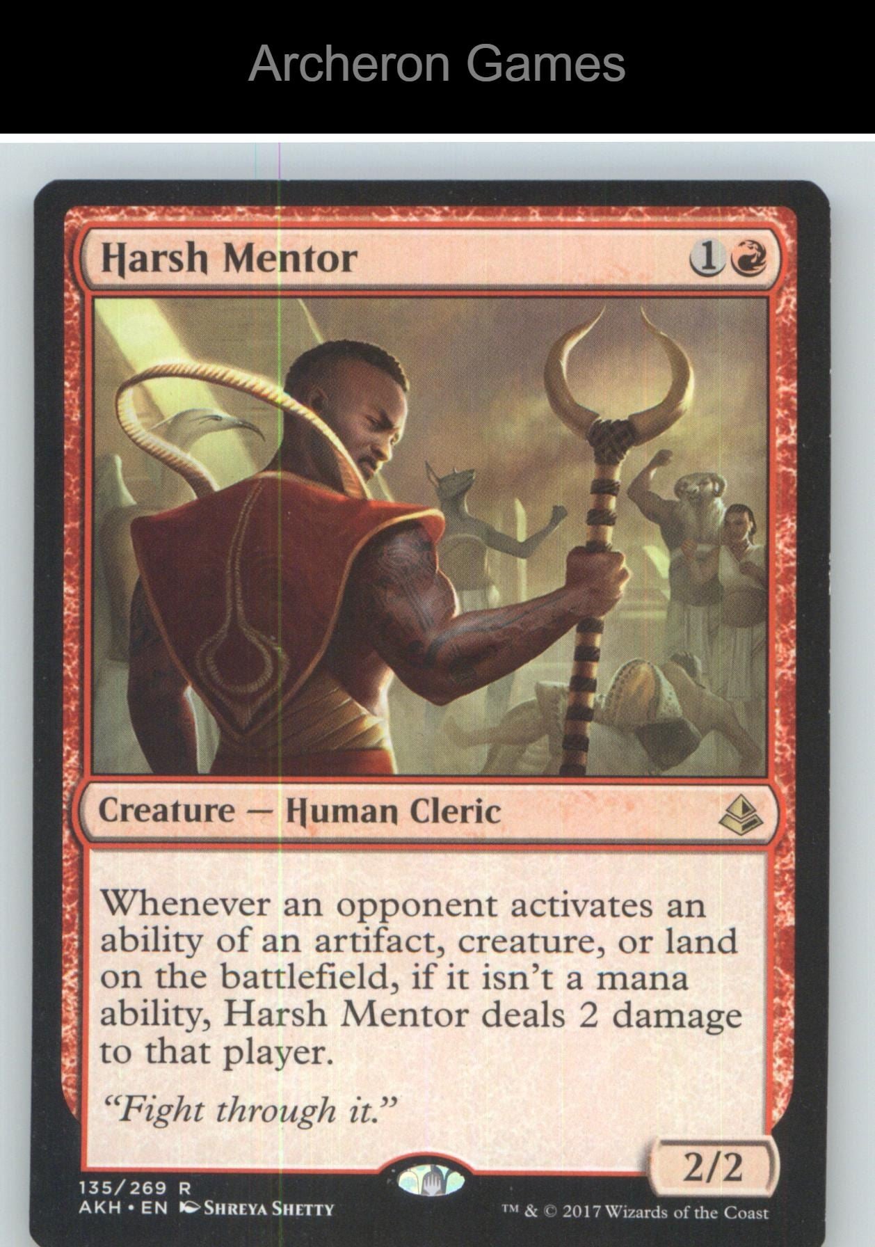 Harsh Mentor AKH 135 R MTG Card NM/EX+