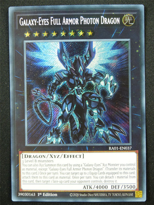 Galaxy-Eyes Full Armor Photon Dragon RA01 Secret Rare - 1st ed Yugioh Card #4HS