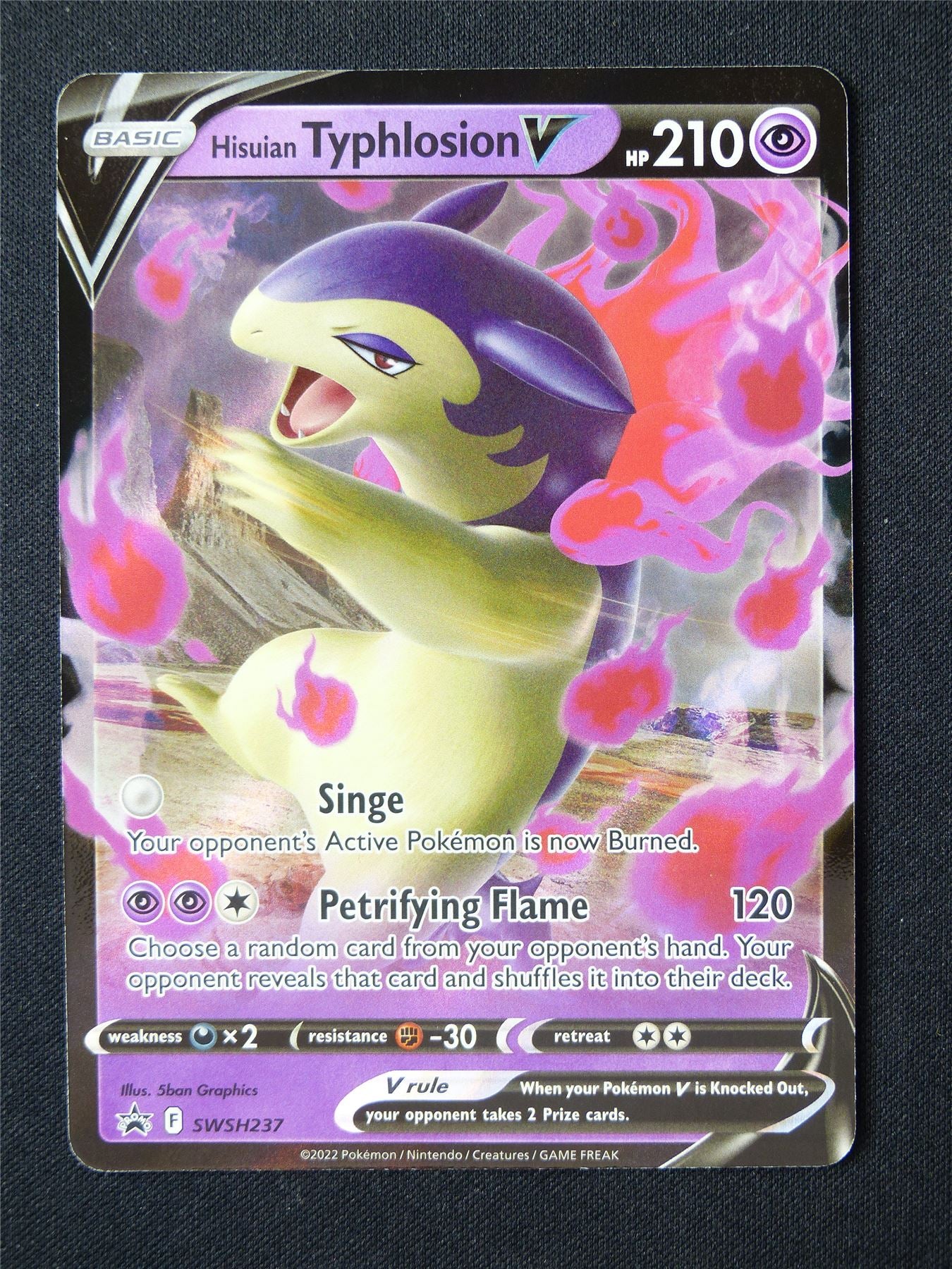 Hisuian Typhlosion V SWSH237 Promo Holo - Pokemon Card #6RD