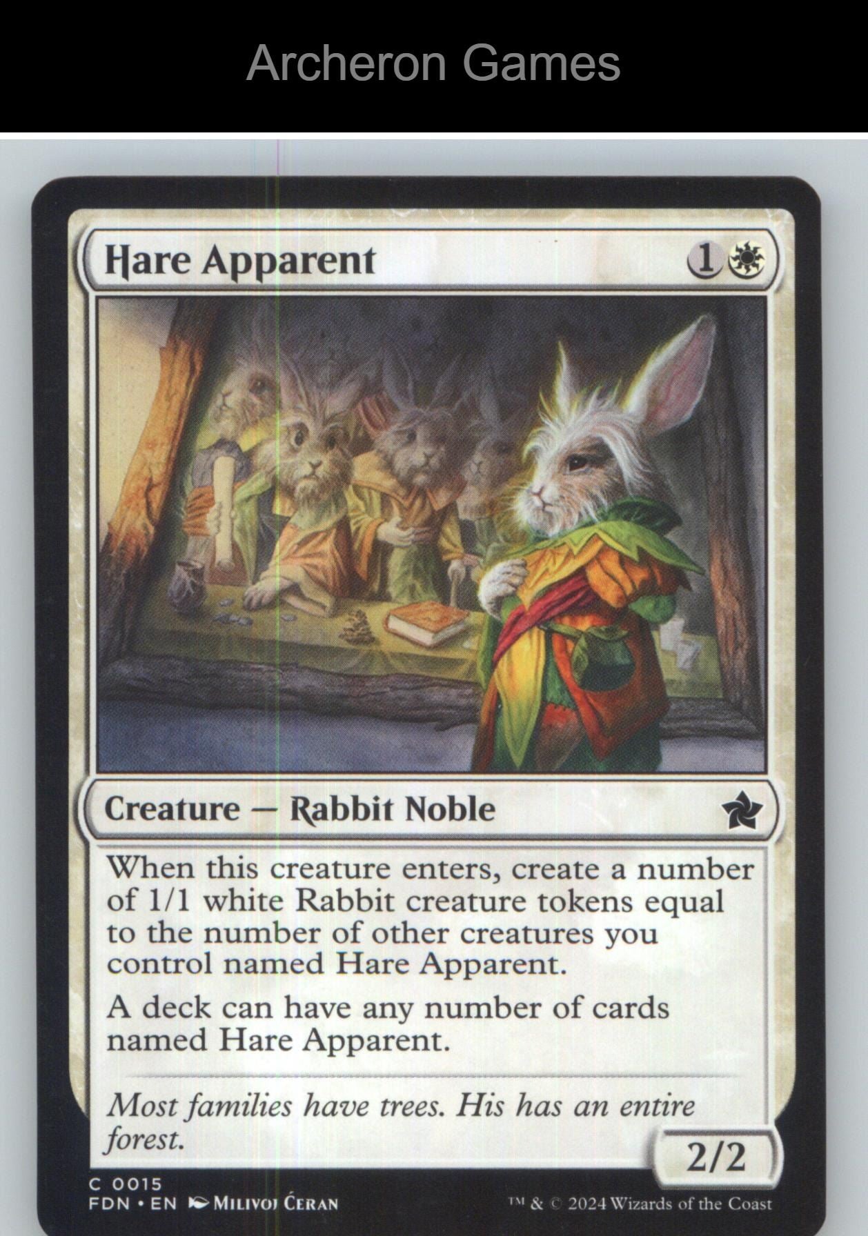 Hare Apparent FDN 15 C MTG Card NM/EX+