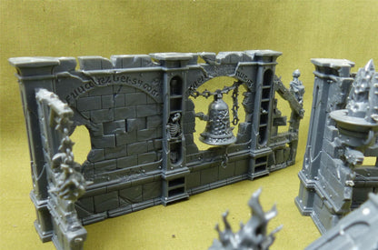 Jade & Fire Walls and Bell - Scenery - Warhammer AoS #CX