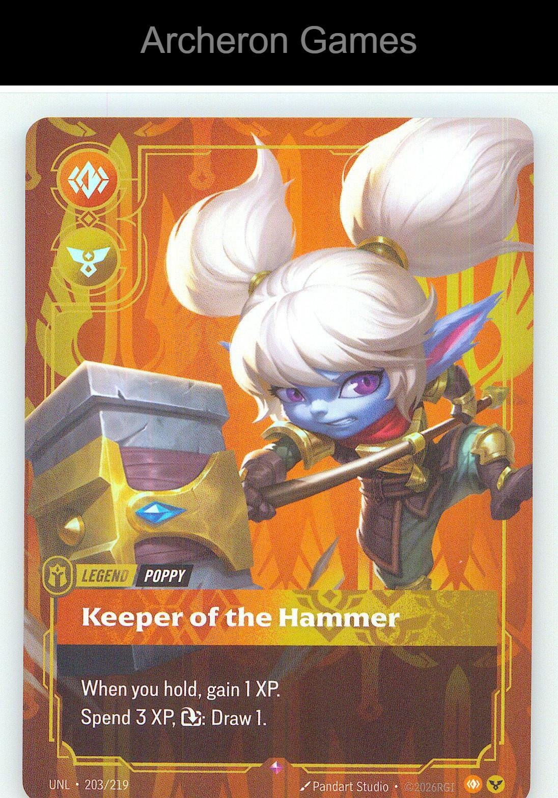 Poppy - Keeper of the Hammer UNL 203/219 R Unleashed Riftbound Card