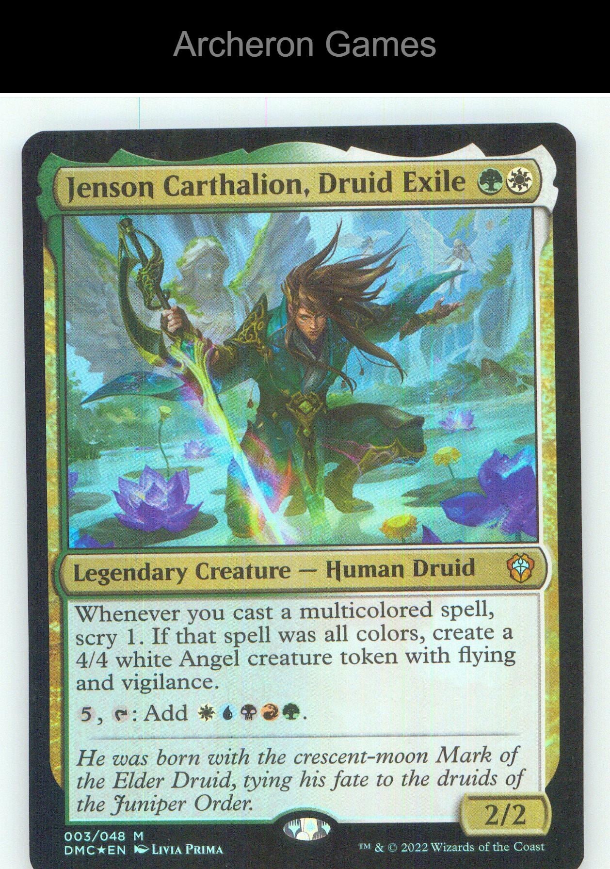 Jenson Carthalion, Druid Exile DMC 3 Mythic MTG Card NM/EX+ Foil