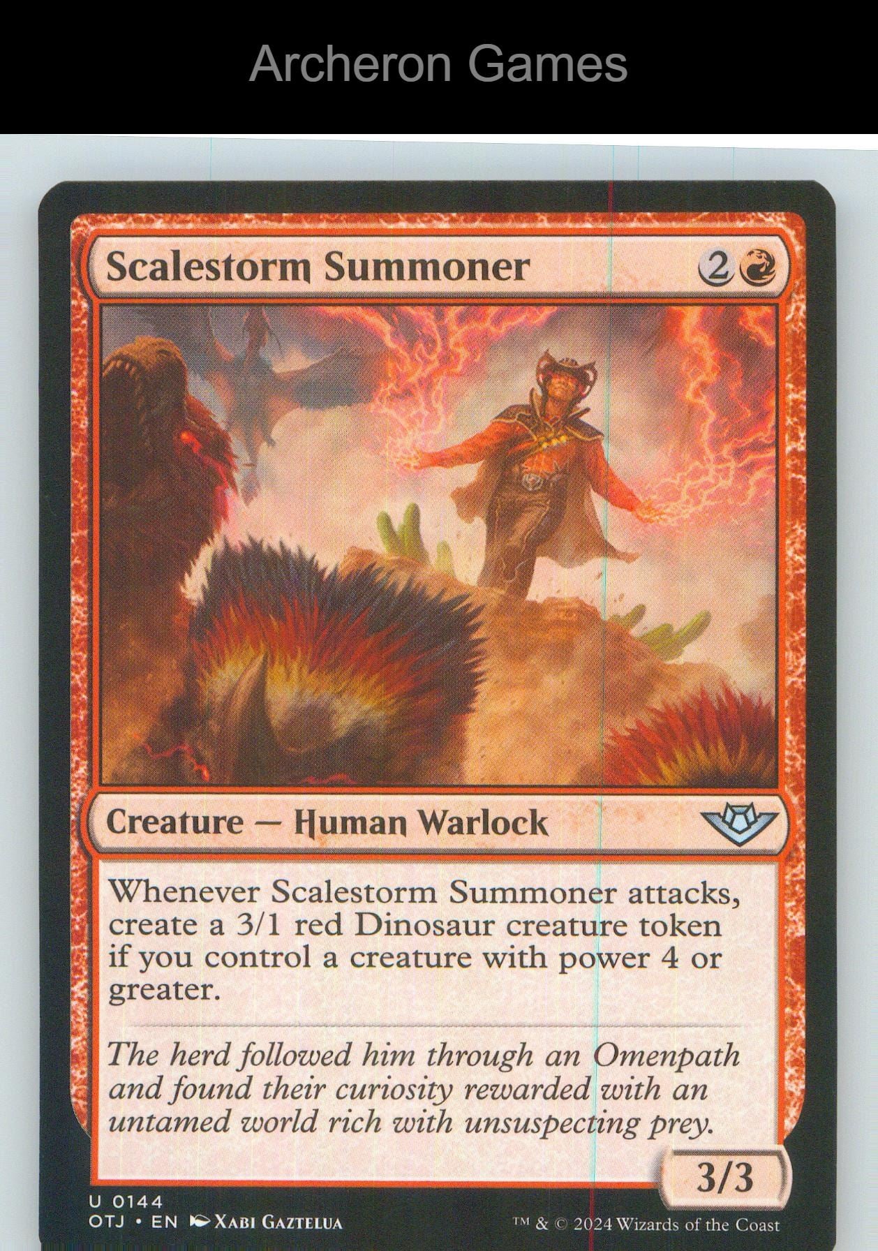 Scalestorm Summoner OTJ 144 UC MTG Card NM/EX+