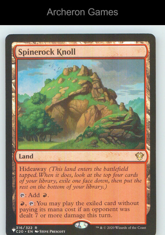 Spinerock Knoll C20 316 R MTG Card NM/EX+