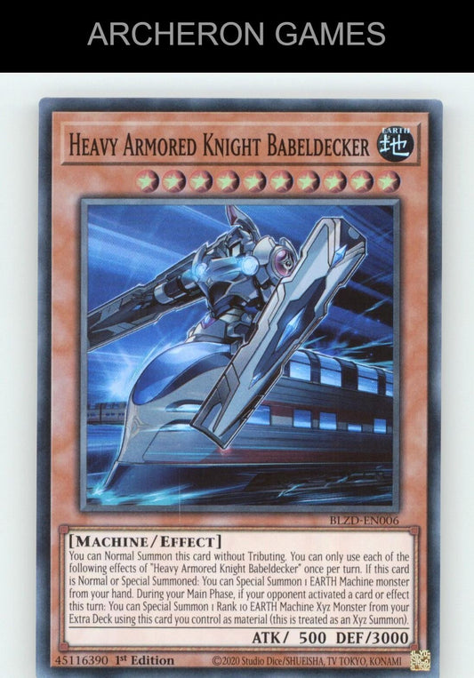 Heavy Armored Knight Babeldecker SR YUGIOH Card