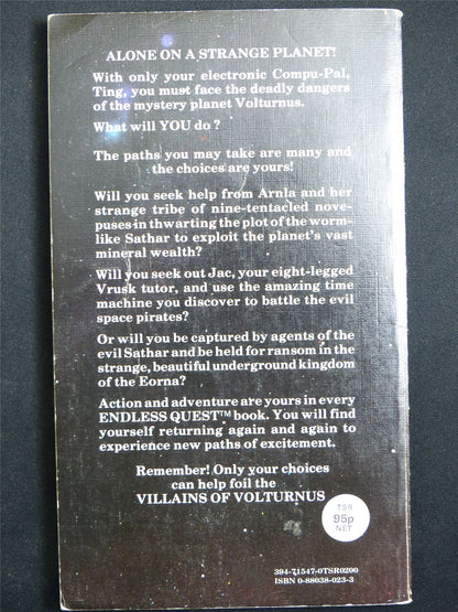 D&D Adventure Book: Villains of Volturnus Endless Quest - Vintage Novel Softback #LP