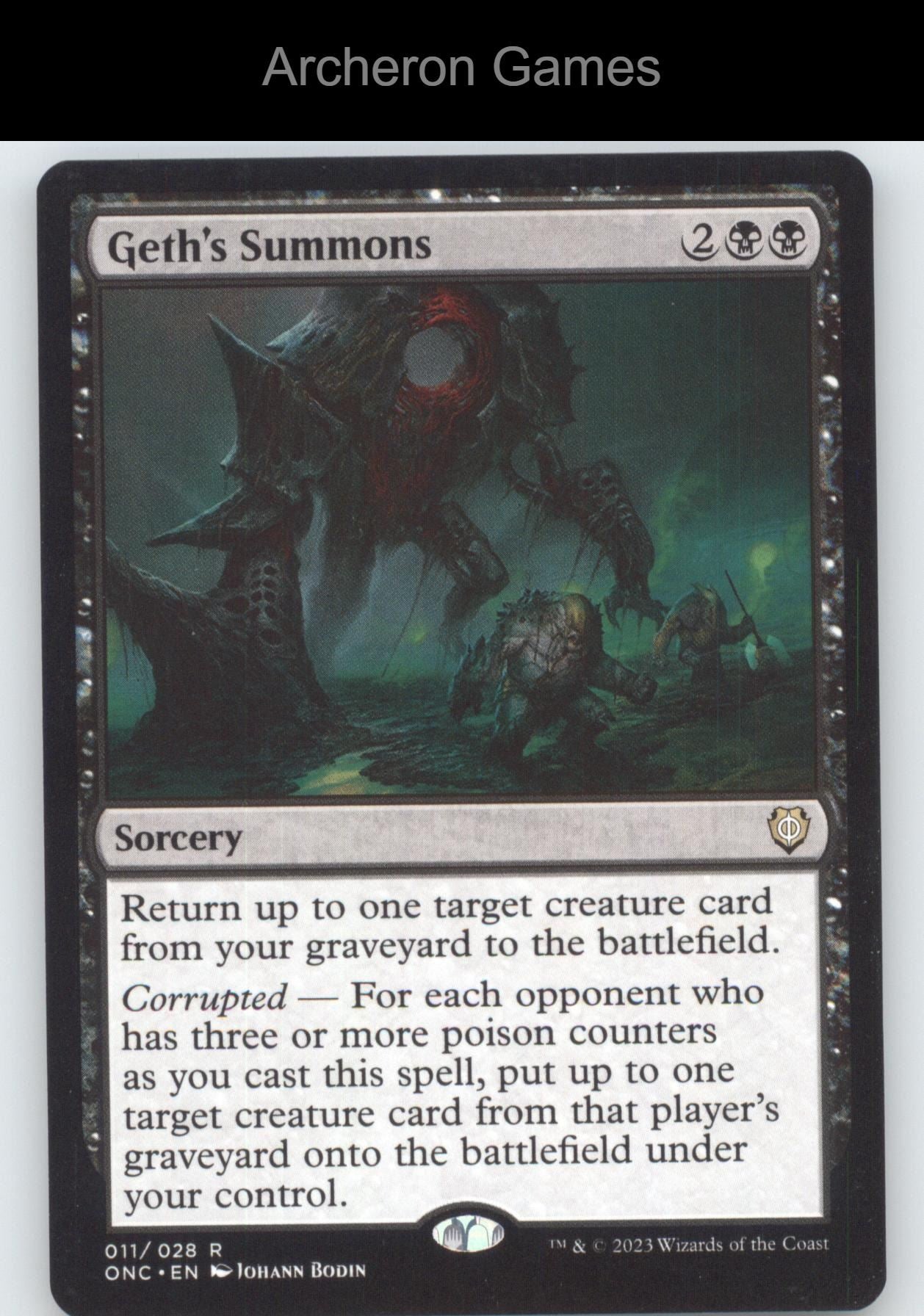 Geth's Summons 11 R MTG Card Commander: Phyrexia: All Will Be One