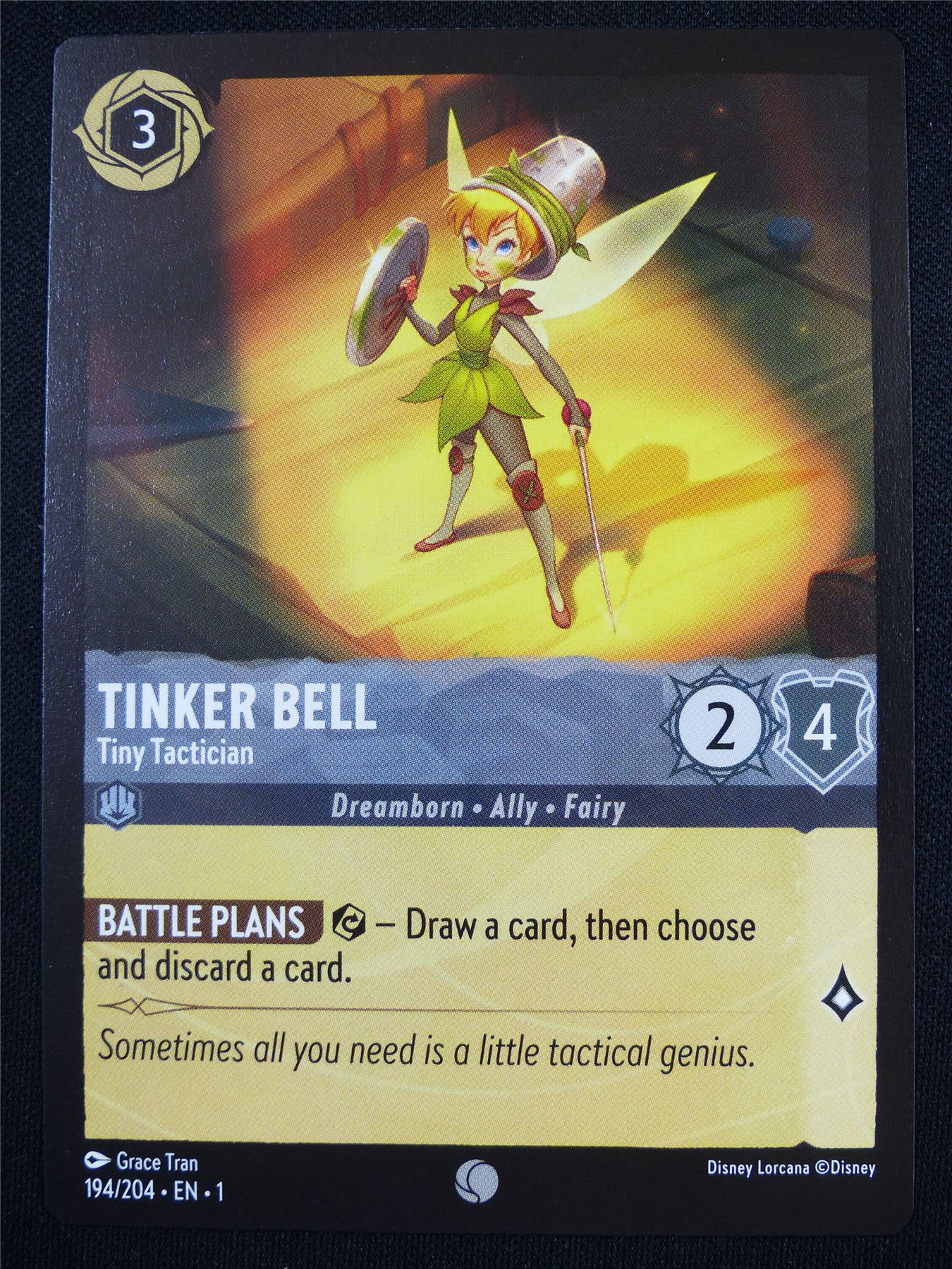 Tinker Bell Tiny Tactician 194/204 - Lorcana Card #4OB