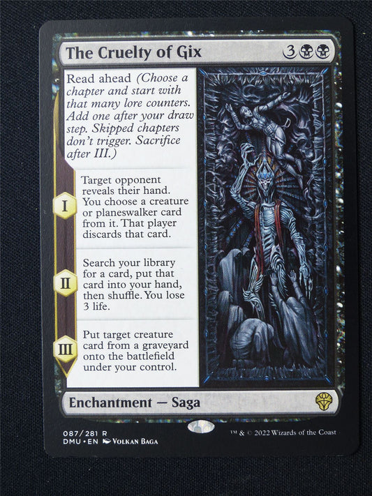 The Cruelty of Gix - DMU - Mtg Card #7AS