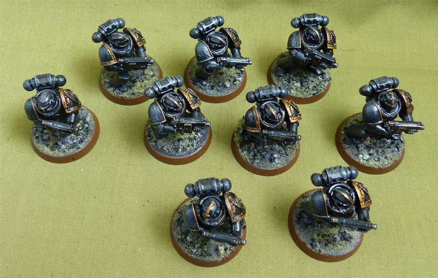 Primaris Intercessors set of 9 painted - Space Marines - Warhammer 40K #5A4