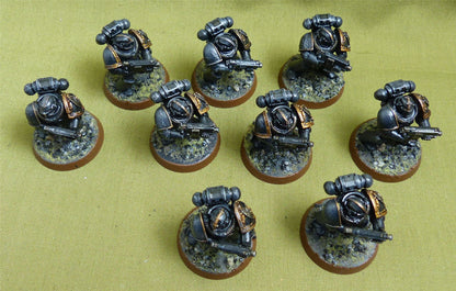 Primaris Intercessors set of 9 painted - Space Marines - Warhammer 40K #5A4