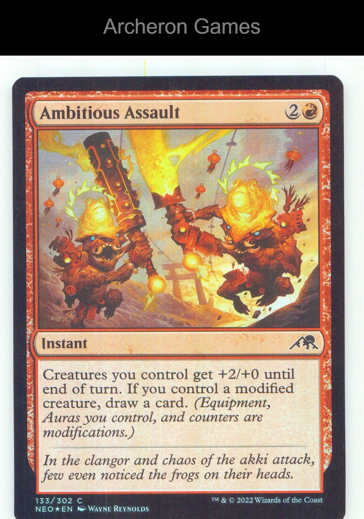Ambitious Assault NEO 133 C MTG Card NM/EX+ Foil
