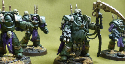 Cataphractii Terminators painted - Death Guard - Warhammer Horus Heresy #42V