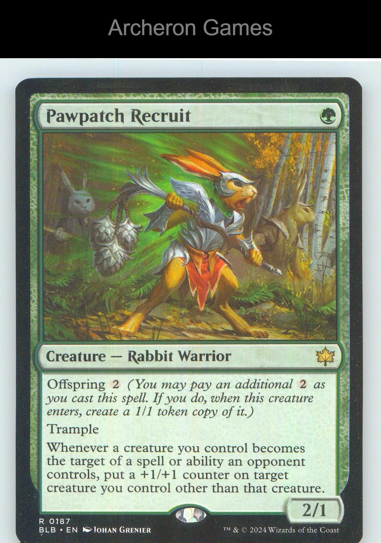 Pawpatch Recruit BLB 187 R MTG Card NM/EX+