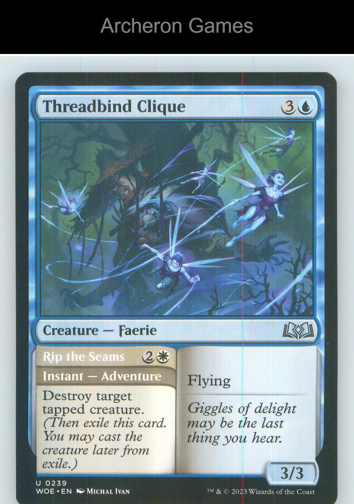 Threadbind Clique WOE 239 UC MTG Card NM/EX+