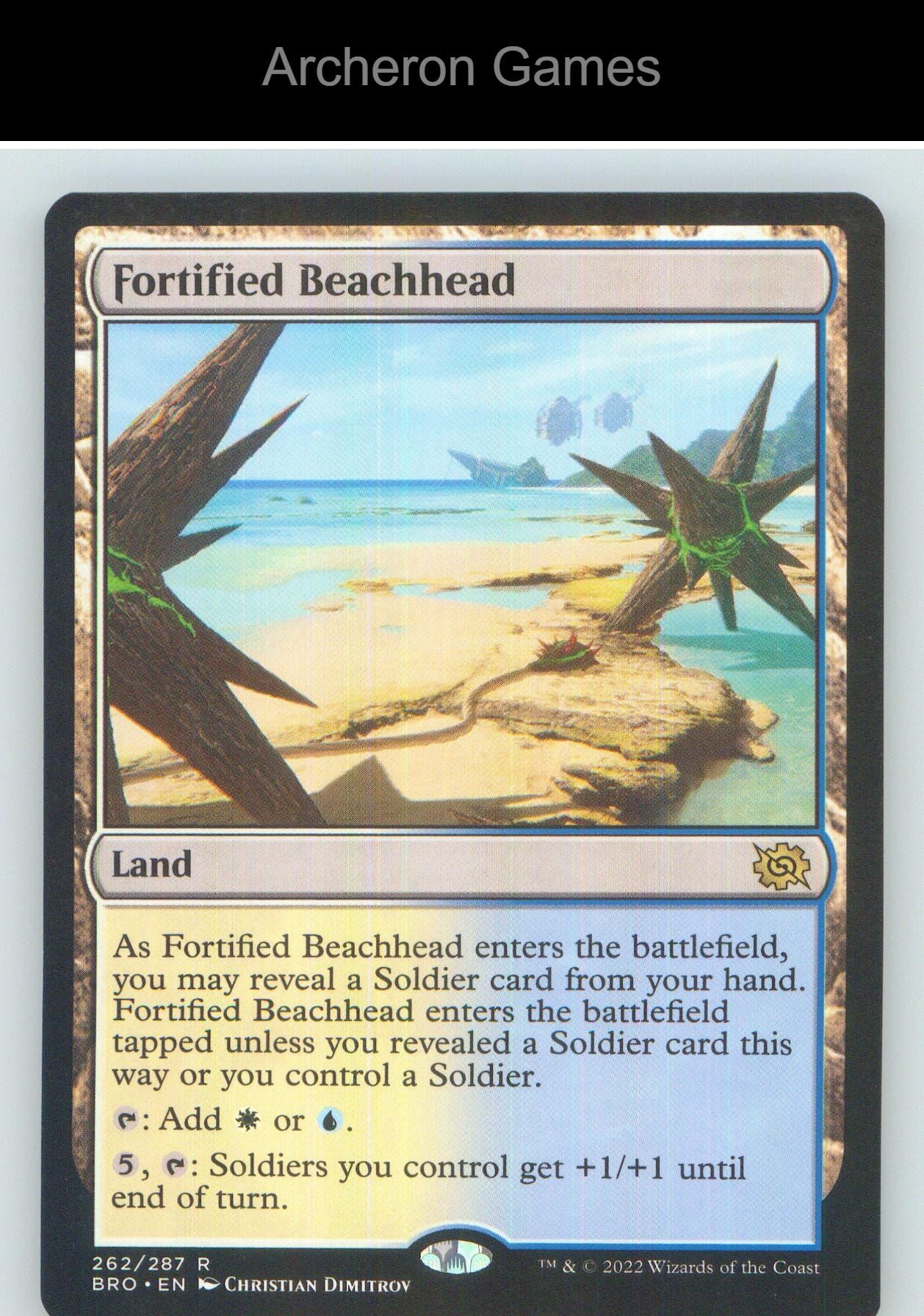 Fortified Beachhead BRO 262 R MTG Card NM/EX+